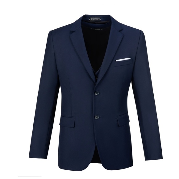 Wehilion Other - Wehilion Men's Premium Classic Navy Suit Jacket Separate Coat-Regular XXL